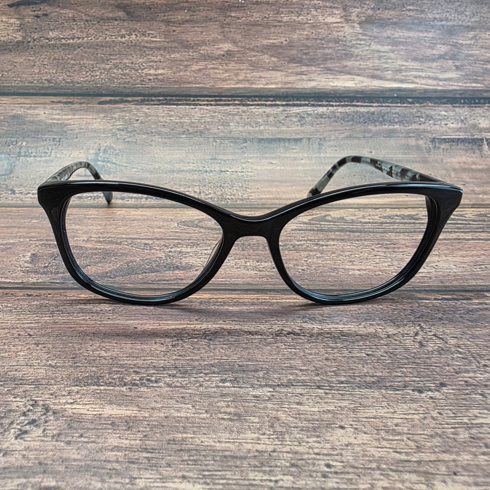 Cole Haan CH7045 Black Cat Eye Eyeglasses Grey Tortoise Temples 56-17-135